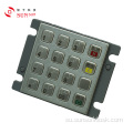 Compact Stainless Steel EMV AES Disatujuan PINpad énkripsi